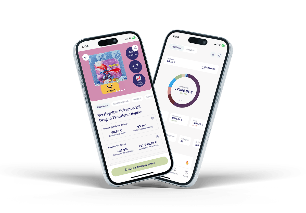 Splint Invest App Screens