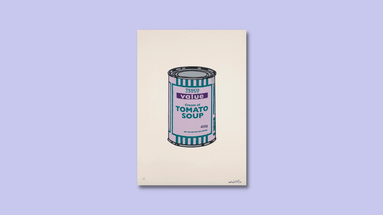 Banksy, Soup Can, 2005