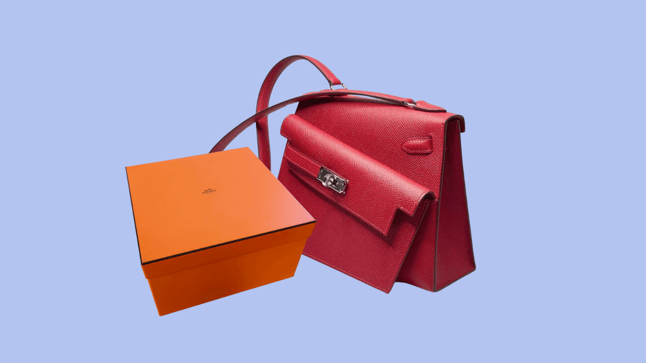 Hermès, Kelly, 20cm, Rouge Piment, Desordre, 2023