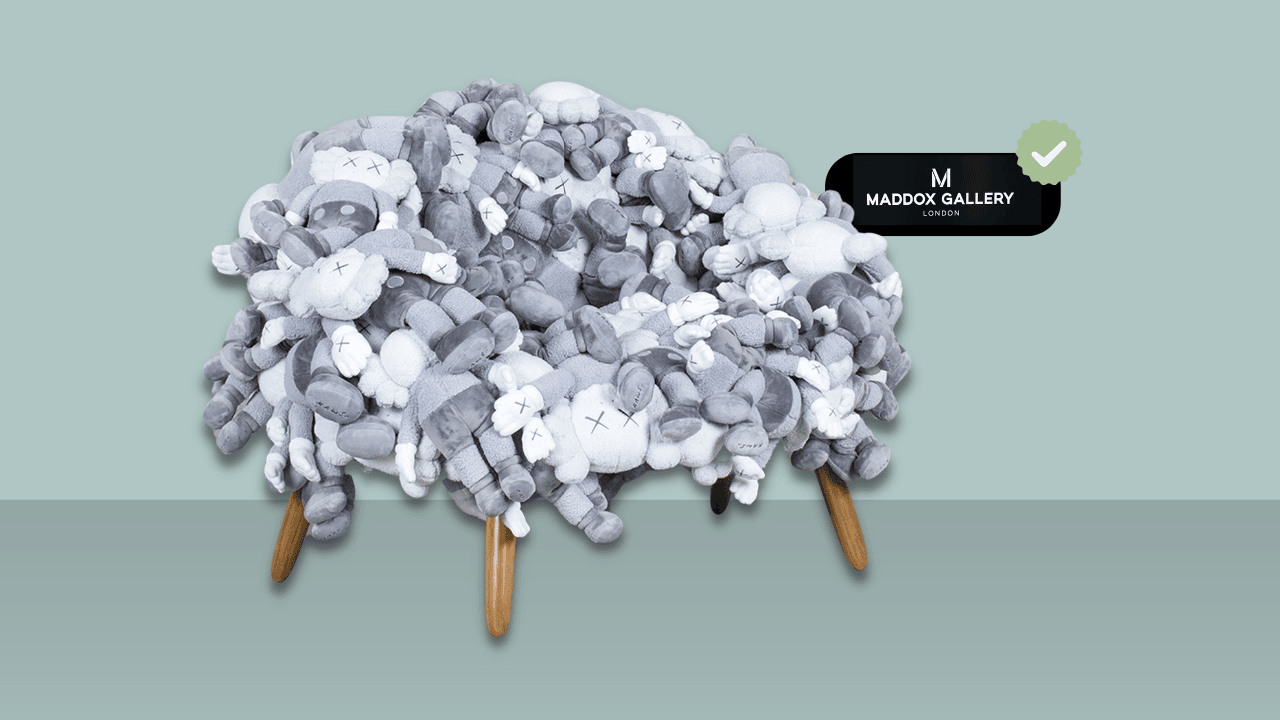 KAWS, Companion Chair (Grey), 2019