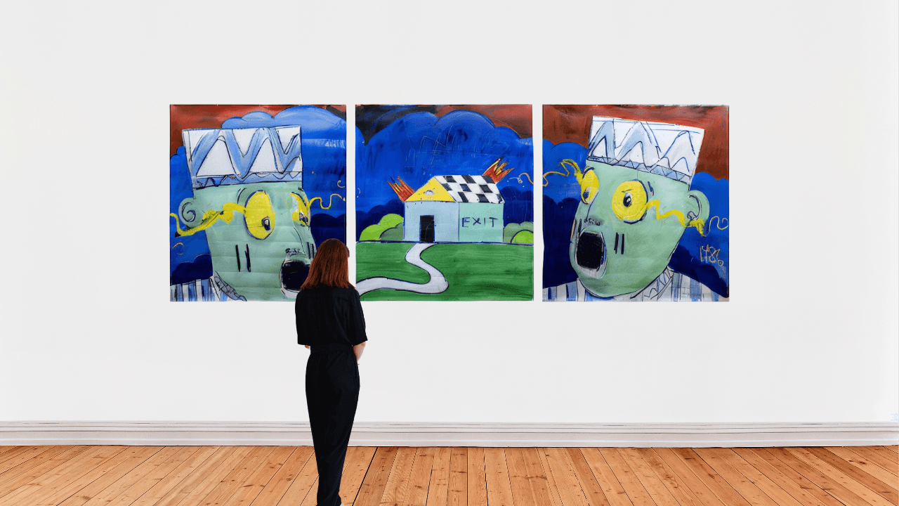 Móyòsóré Martins, How I See It  (Triptych), 2023