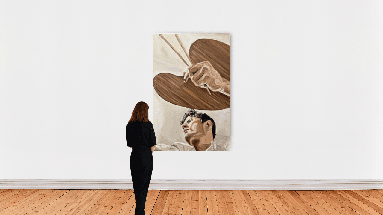 Raghav Babbar, Chitrakaar (Self Portrait), 2023
