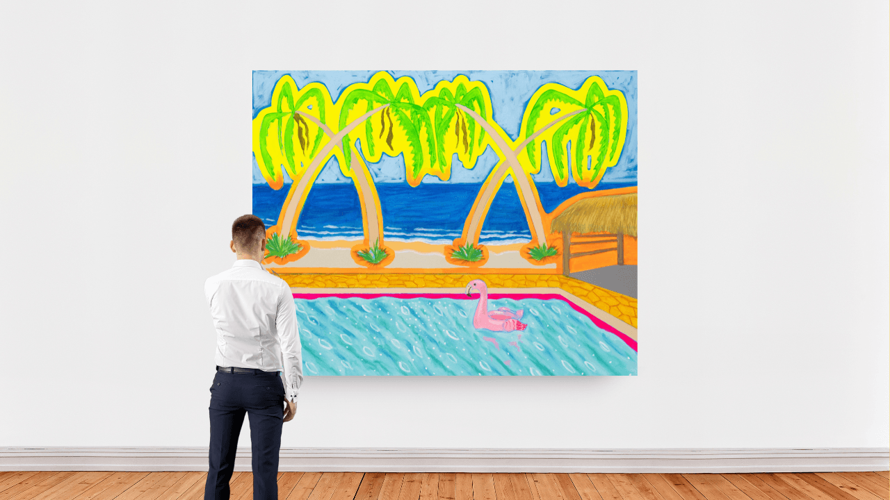 Duncan Robert McCormick, Floating Flamingo, 2023