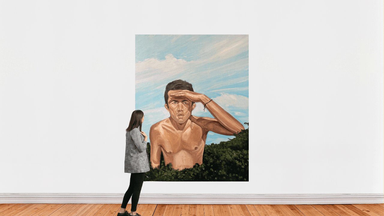 Raghav Babbar, South Beach, Miami (Self Portrait), 2024