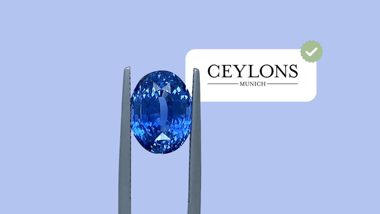 Sapphire, Blue, Oval, 9,15 Carat