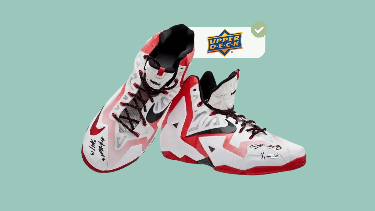 LeBron James, Game Worn Shoes, signed and inscribed, 2014