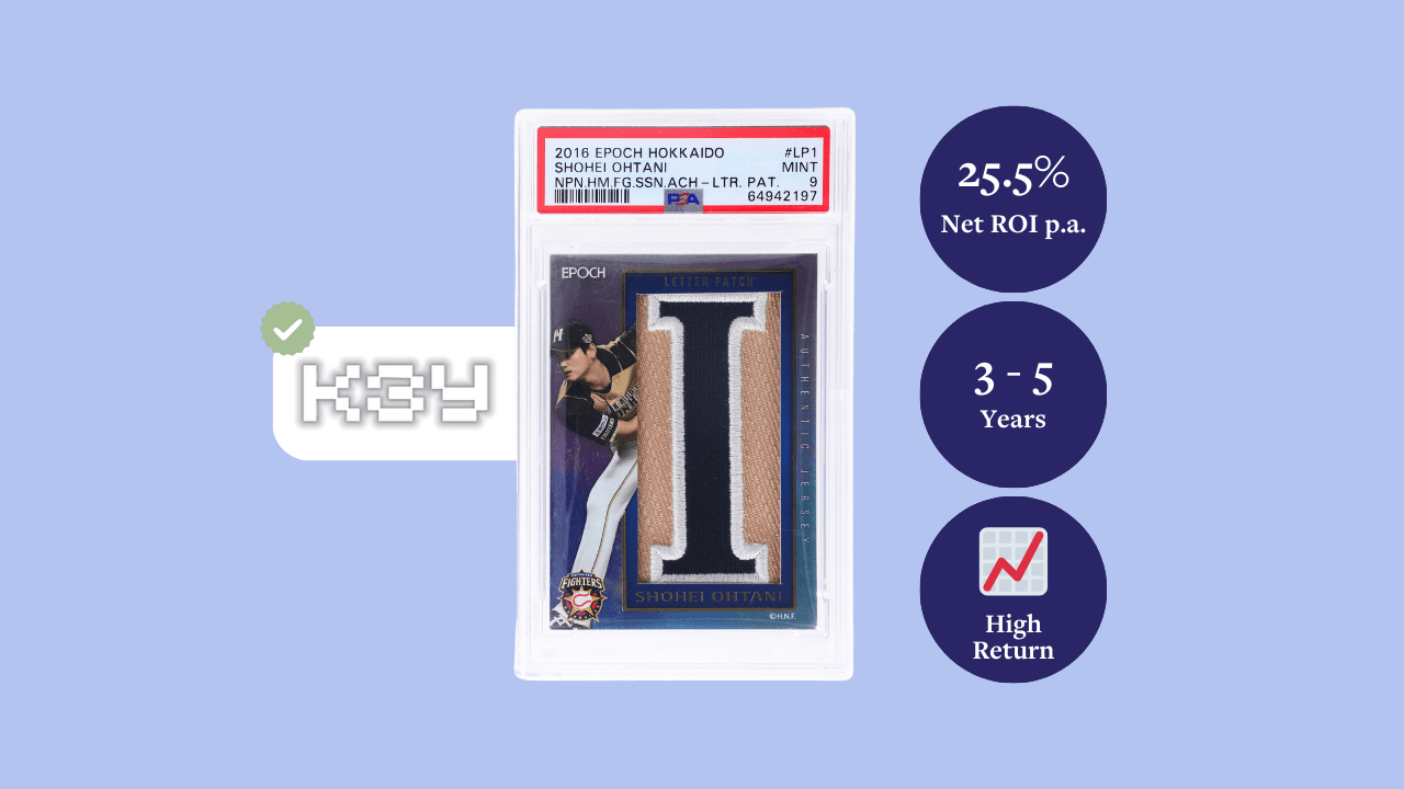 Shohei Ohtani 2016 Epoch HNF Season Achievements Letter Patch I 6/6 PSA 9