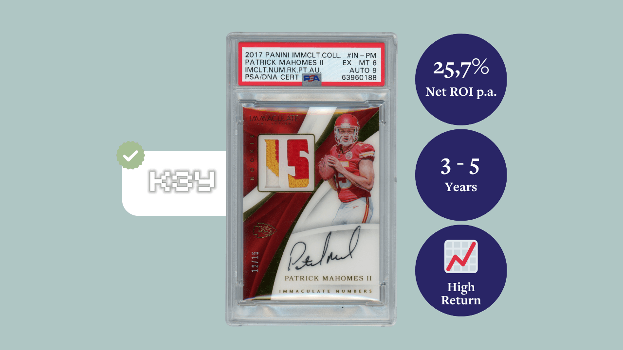Patrick Mahomes II 2017 Immaculate Rookie Patch Auto 12/15 - PSA 6 + 9 Auto