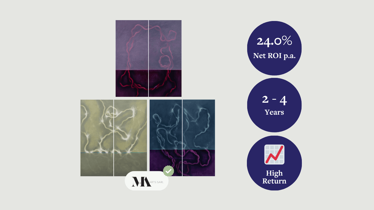 Gregory de la Haba, 3 Paintings, 2025