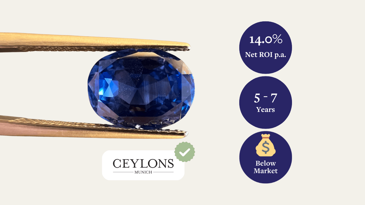 Blauer Saphir, 4,60 ct