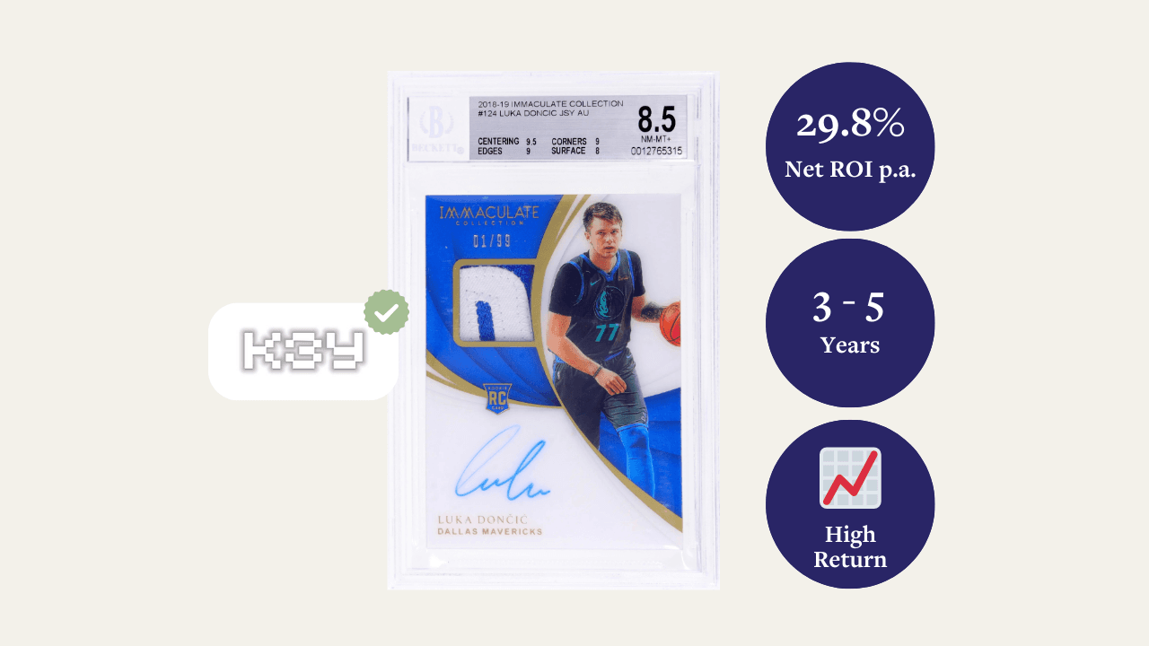 Luka Dončić 2018 Immaculate Rookie Patch Auto 1of99 BGS9