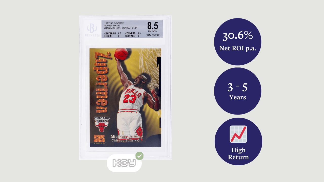 Michael Jordan 1997 Z-Force Super Rave 49of50 BGS 8.5