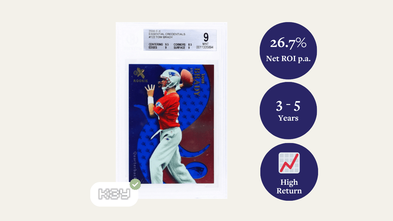 Tom Brady 2000 E-X Essential Credentials Rookie 7of25 BGS 9