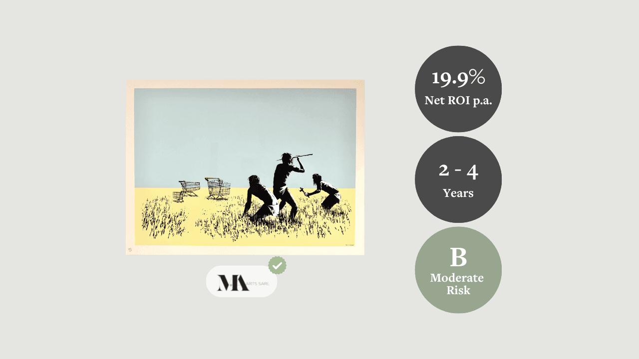 Banksy, Coloured Trolleys, 2007