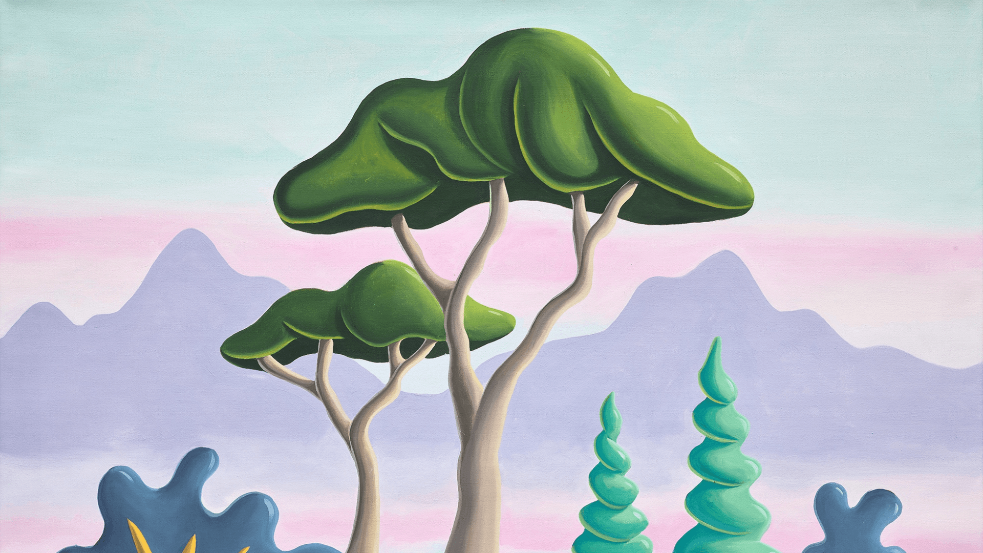 Die Frau hinter den leuchtenden Wäldern